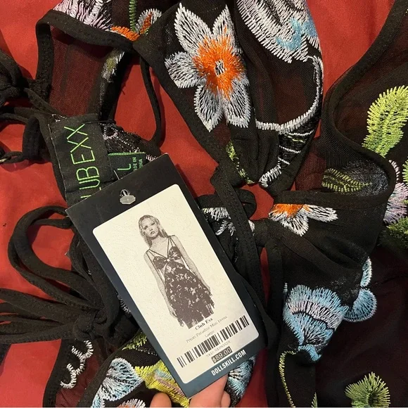 Club Exx x Dolls Kill - PRISM PARADISE MINI DRESS - Picture 3 of 4